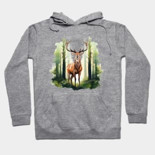 Deer And Forest Hoodie